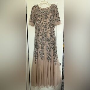 Adrianna Papell Size 6 Petite Dusty Rose Dress